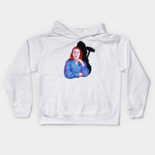Kathy Bates - An illustration by Paul Cemmick Kids Hoodie